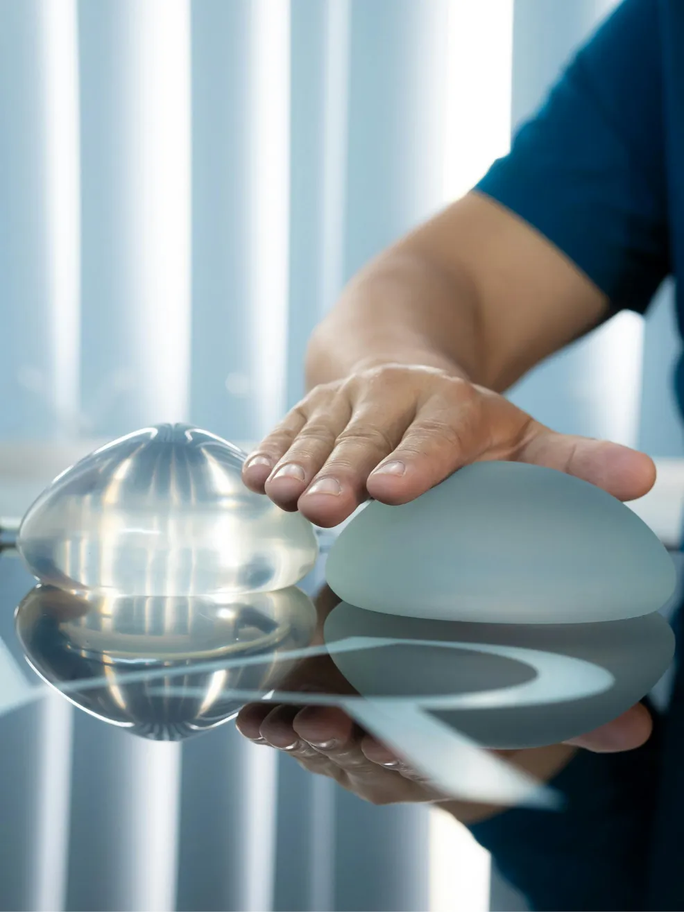 Breast implant sizers reviewed at consultation at Bellava MedAesthetics, Bedford Hills NY